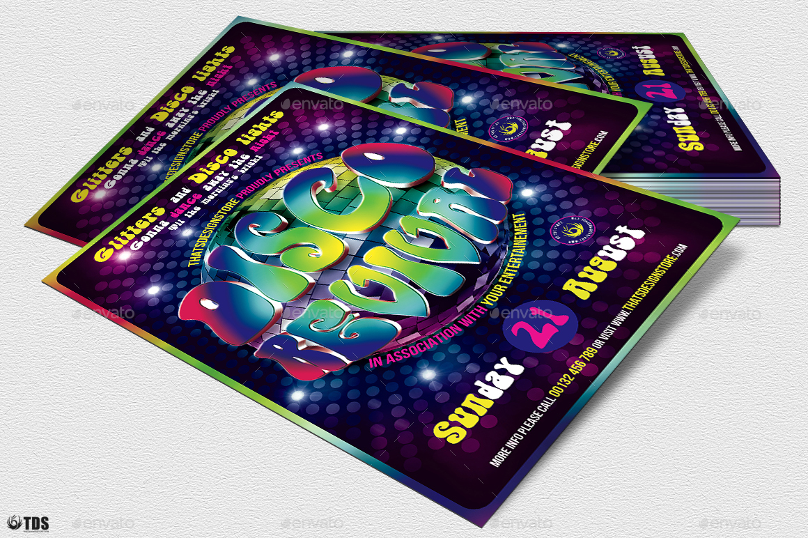 Disco Revival Flyer Template V3 Print Templates GraphicRiver